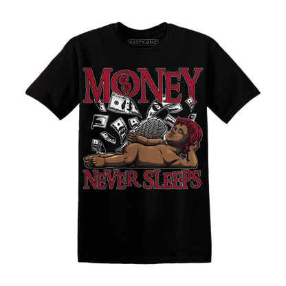 Retro-Red-Taxi-12s-T-Shirt-Match-Money-Never-Sleeps