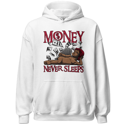 Retro Red Taxi 12s Hoodie Match Money Never Sleeps - NastyJamz