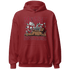 Retro Red Taxi 12s Hoodie Match Money Never Sleeps - NastyJamz