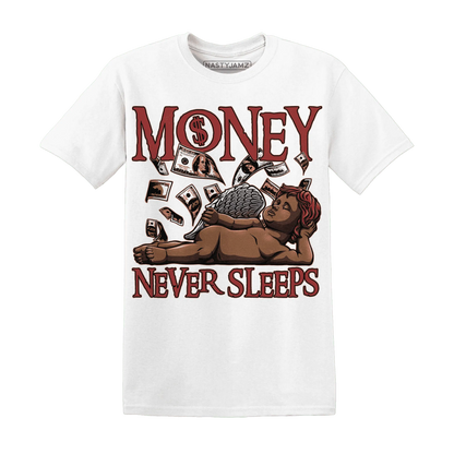 Dune-Red-13s-T-Shirt-Match-Money-Never-Sleeps