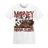 Dune-Red-13s-T-Shirt-Match-Money-Never-Sleeps