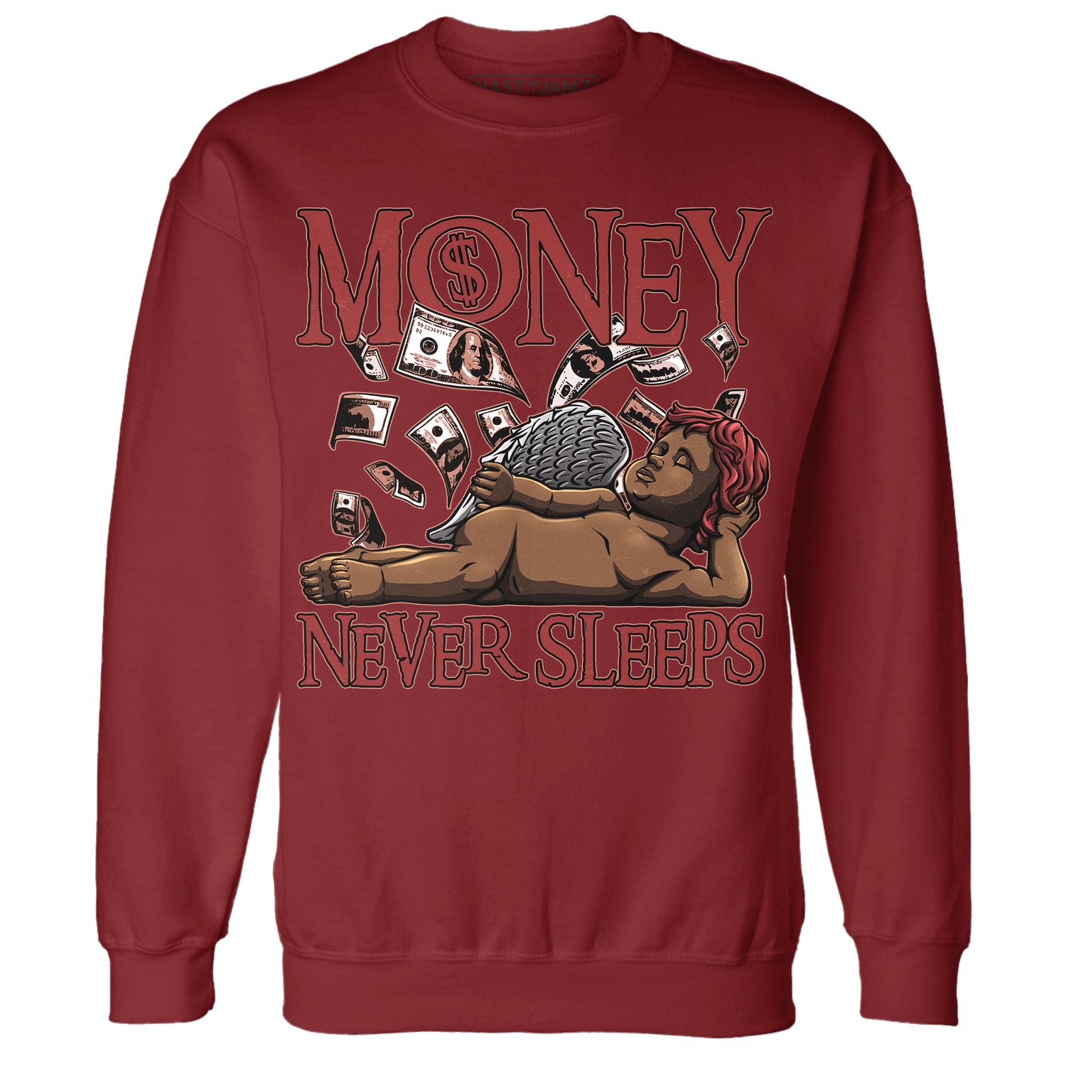 Dune Red 13s Sweatshirt Match Money Never Sleeps - NastyJamz
