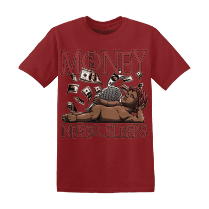 Dune-Red-13s-T-Shirt-Match-Money-Never-Sleeps