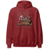 Dune Red 13s Hoodie Match Money Never Sleeps - NastyJamz