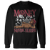 High 85 Metallic Burgundy 1s Sweatshirt Match Money Never Sleeps - NastyJamz