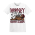 High-White-Team-Red-1s-T-Shirt-Match-Money-Never-Sleeps