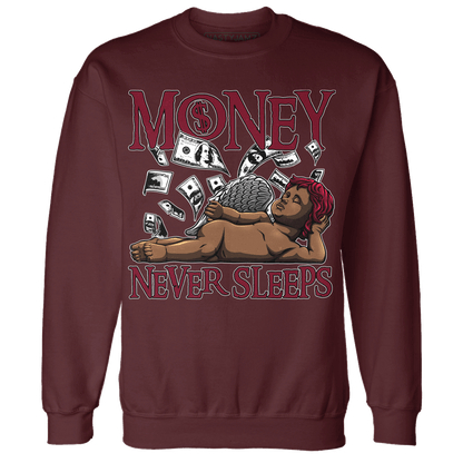 High White Team Red 1s Sweatshirt Match Money Never Sleeps - NastyJamz