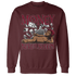 High White Team Red 1s Sweatshirt Match Money Never Sleeps - NastyJamz