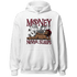 High White Team Red 1s Hoodie Match Money Never Sleeps - NastyJamz