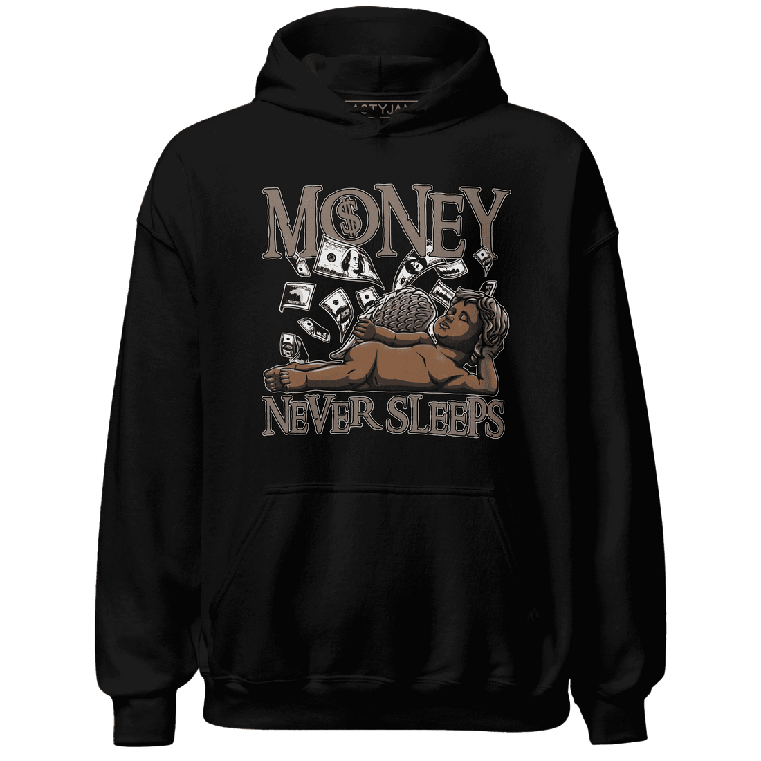 NastyJamz-Low-Mocha-1s-Hoodie-Match-Money-Never-Sleeps