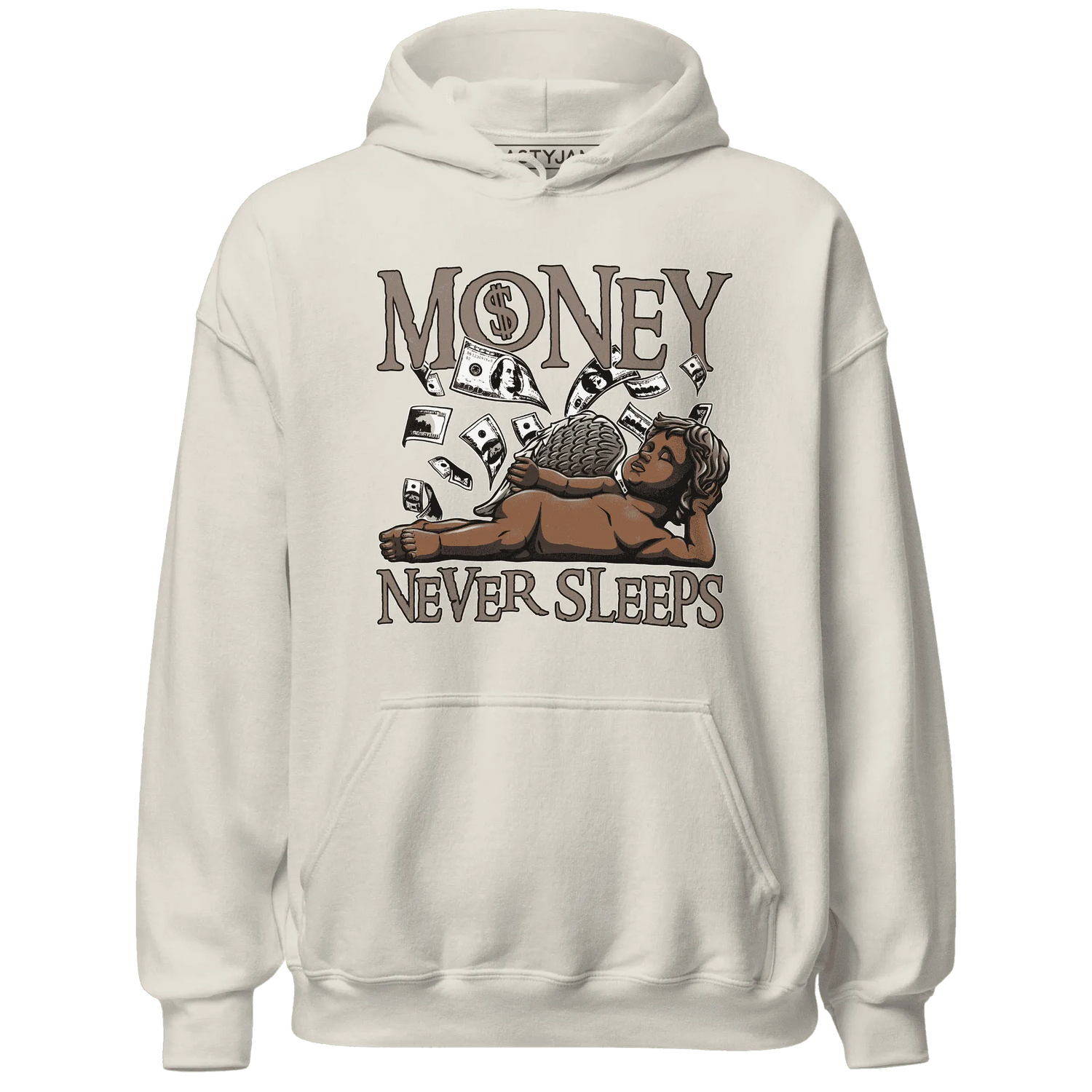 NastyJamz-Low-Mocha-1s-Hoodie-Match-Money-Never-Sleeps