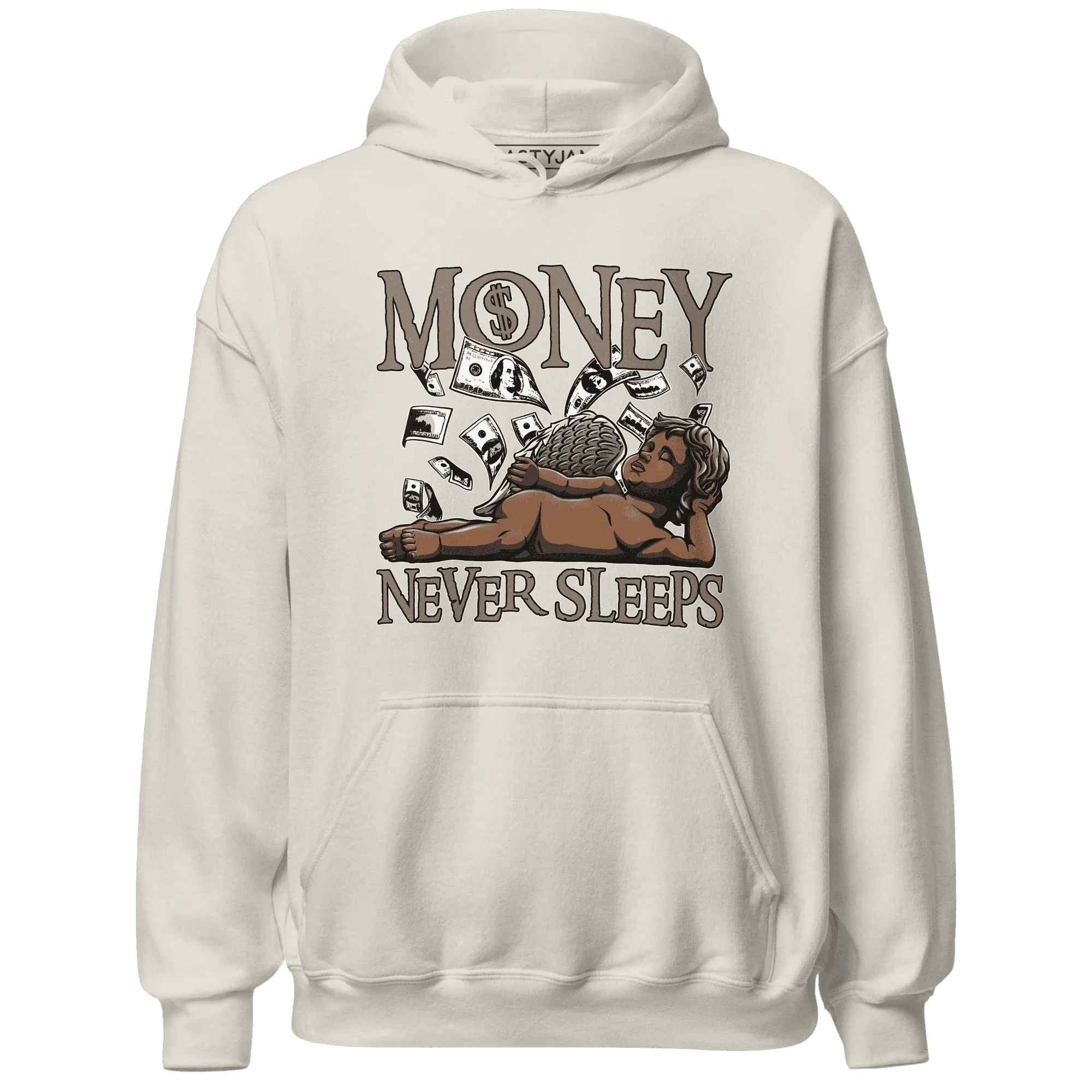 NastyJamz-Low-Mocha-1s-Hoodie-Match-Money-Never-Sleeps