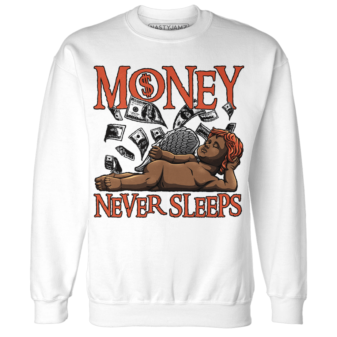 Georgia Peach 3s Sweatshirt Match Money Never Sleeps - NastyJamz