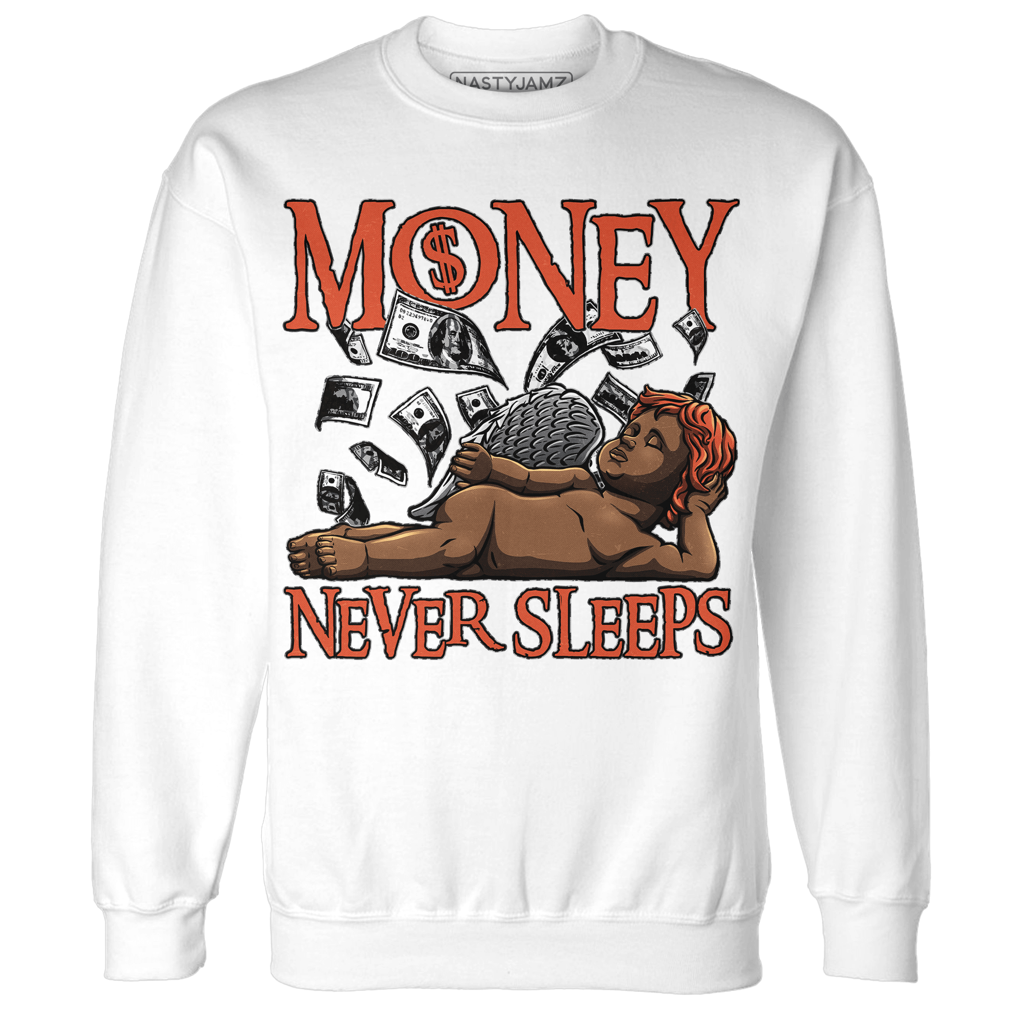 Georgia Peach 3s Sweatshirt Match Money Never Sleeps - NastyJamz