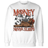 Georgia Peach 3s Sweatshirt Match Money Never Sleeps - NastyJamz