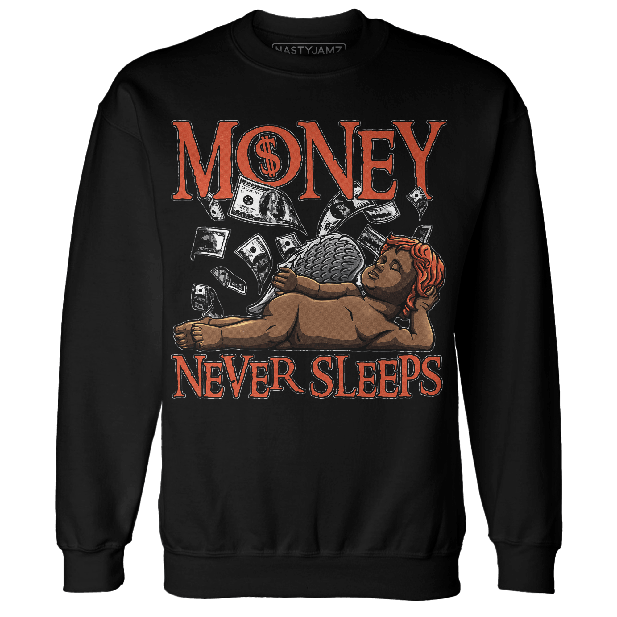 Georgia Peach 3s Sweatshirt Match Money Never Sleeps - NastyJamz