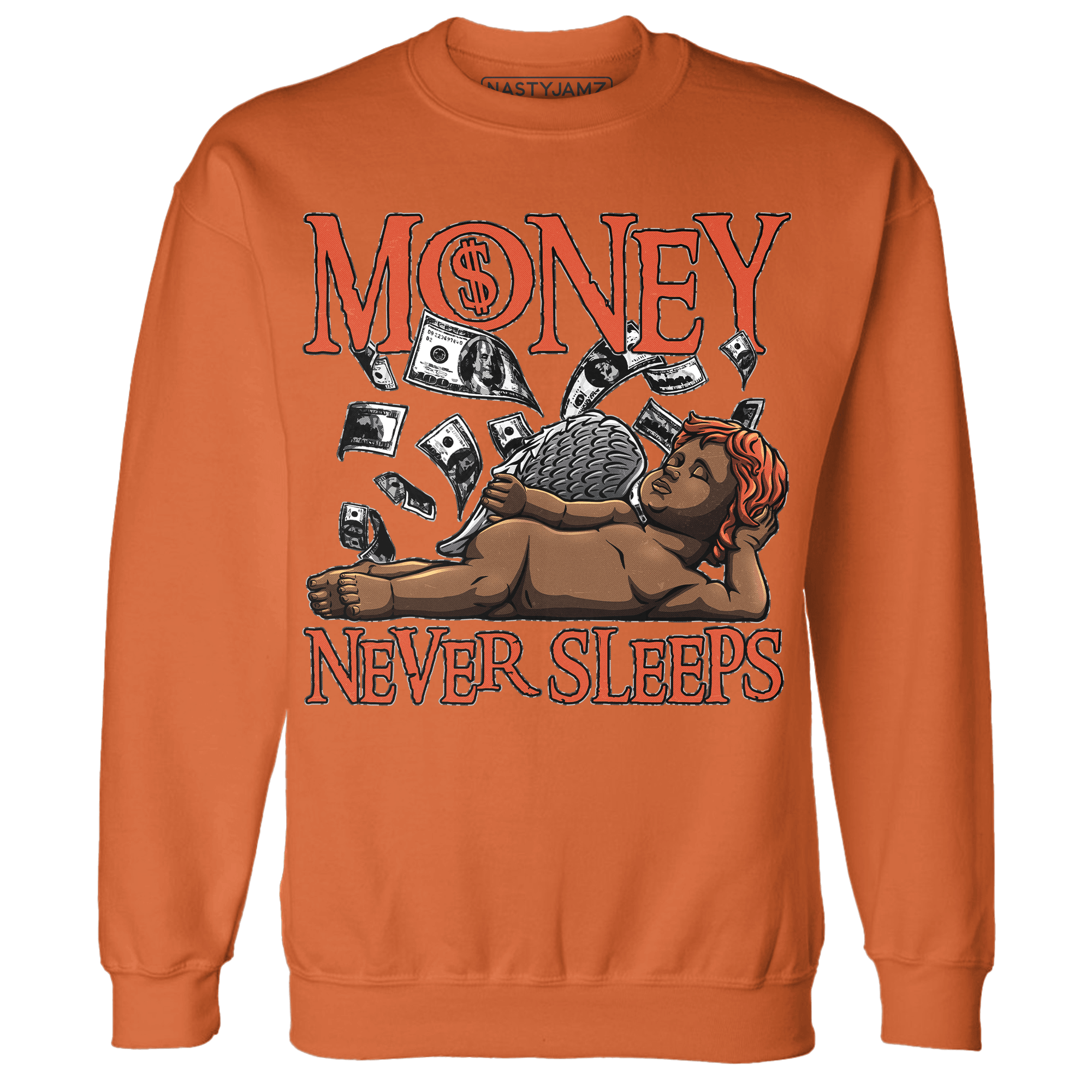 Georgia Peach 3s Sweatshirt Match Money Never Sleeps - NastyJamz