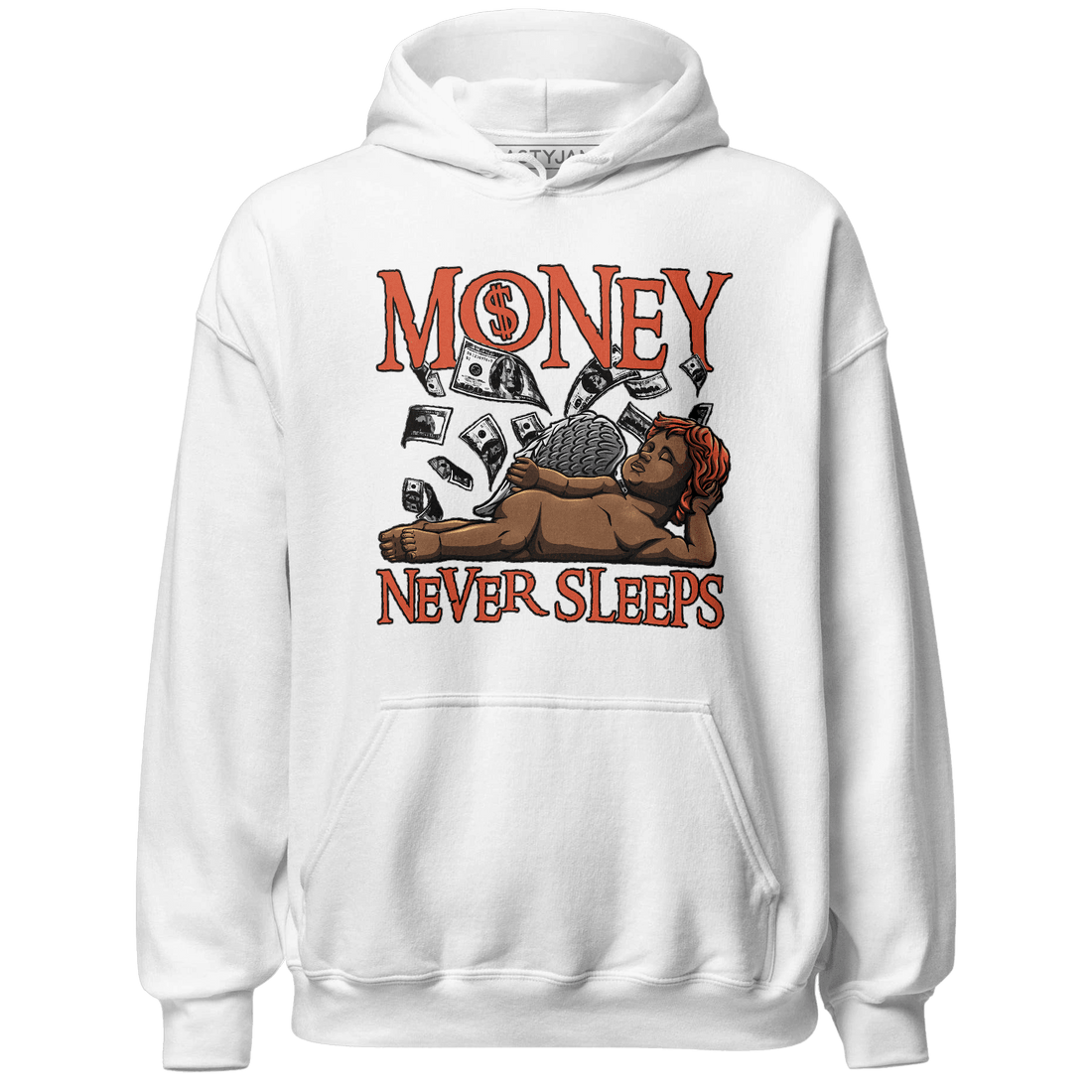 Georgia Peach 3s Hoodie Match Money Never Sleeps - NastyJamz