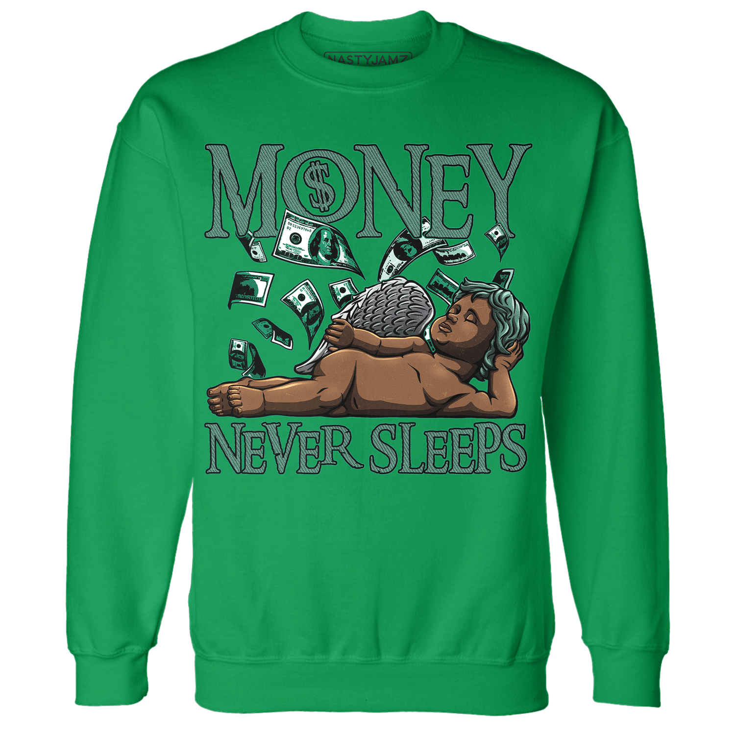 Nina CN Abney 3s Sweatshirt Match Money Never Sleeps - NastyJamz