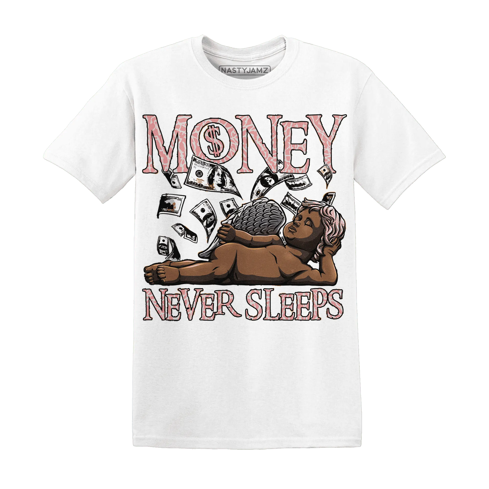 Red-Stardust-3s-T-Shirt-Match-Money-Never-Sleeps