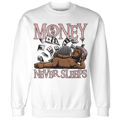 Red Stardust 3s Sweatshirt Match Money Never Sleeps - NastyJamz