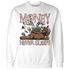 Red Stardust 3s Sweatshirt Match Money Never Sleeps - NastyJamz