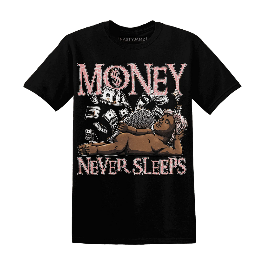 Red-Stardust-3s-T-Shirt-Match-Money-Never-Sleeps
