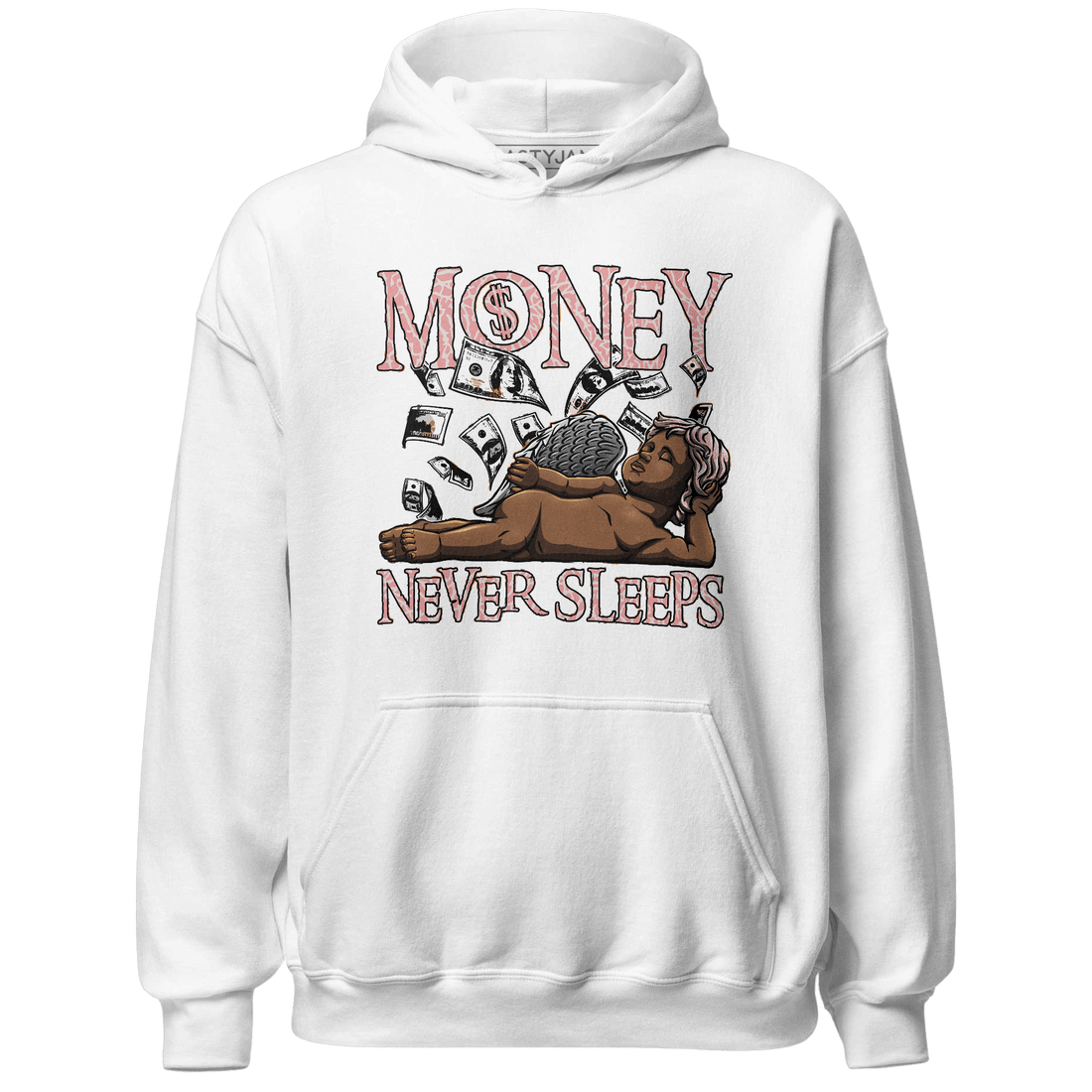 Red Stardust 3s Hoodie Match Money Never Sleeps - NastyJamz