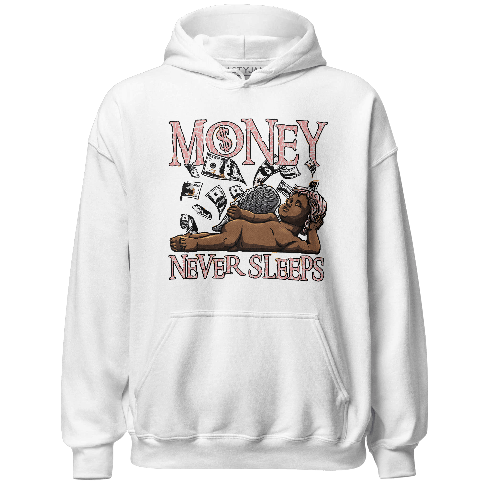 Red Stardust 3s Hoodie Match Money Never Sleeps - NastyJamz