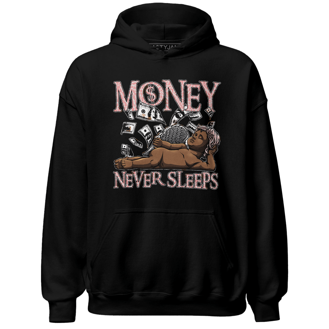 Red Stardust 3s Hoodie Match Money Never Sleeps - NastyJamz