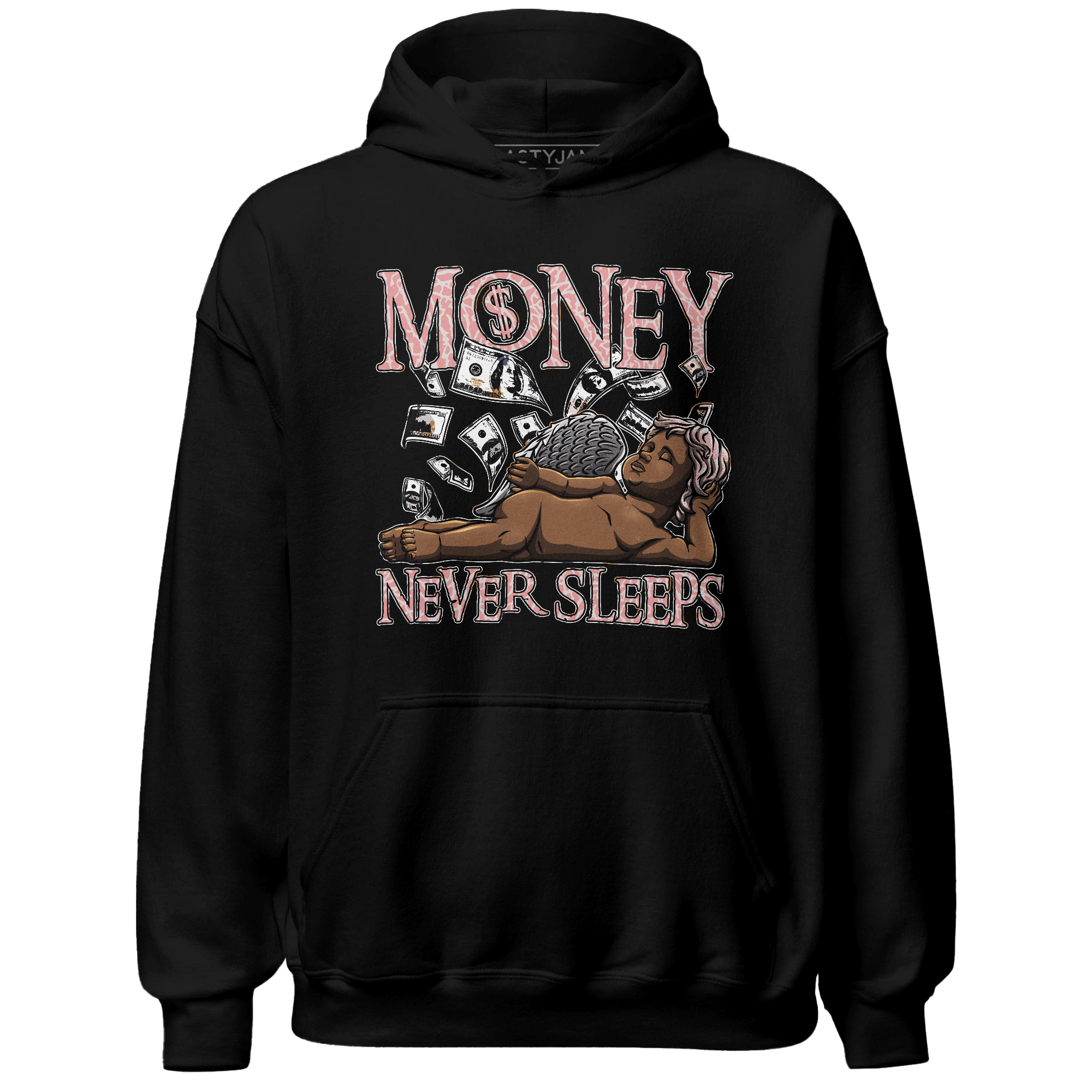 Red Stardust 3s Hoodie Match Money Never Sleeps - NastyJamz