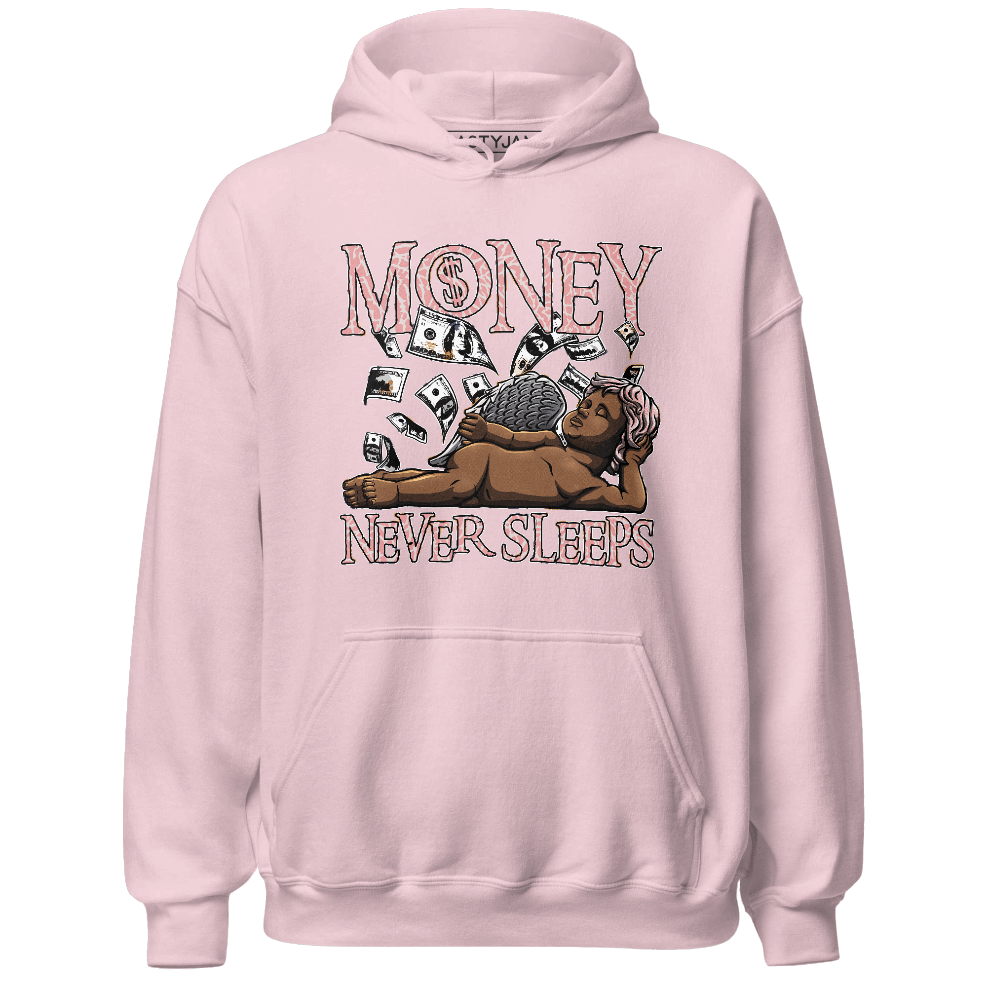 Red Stardust 3s Hoodie Match Money Never Sleeps - NastyJamz