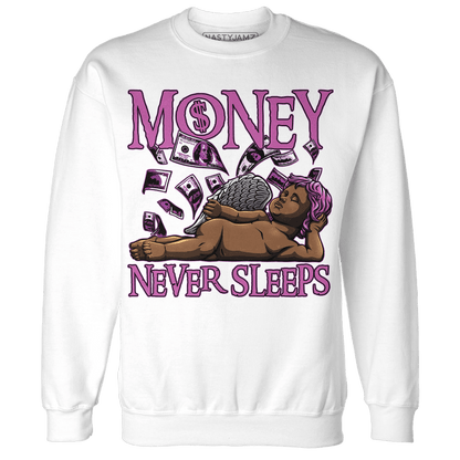 GS Hyper Violet 4s Sweatshirt Match Money Never Sleeps - NastyJamz