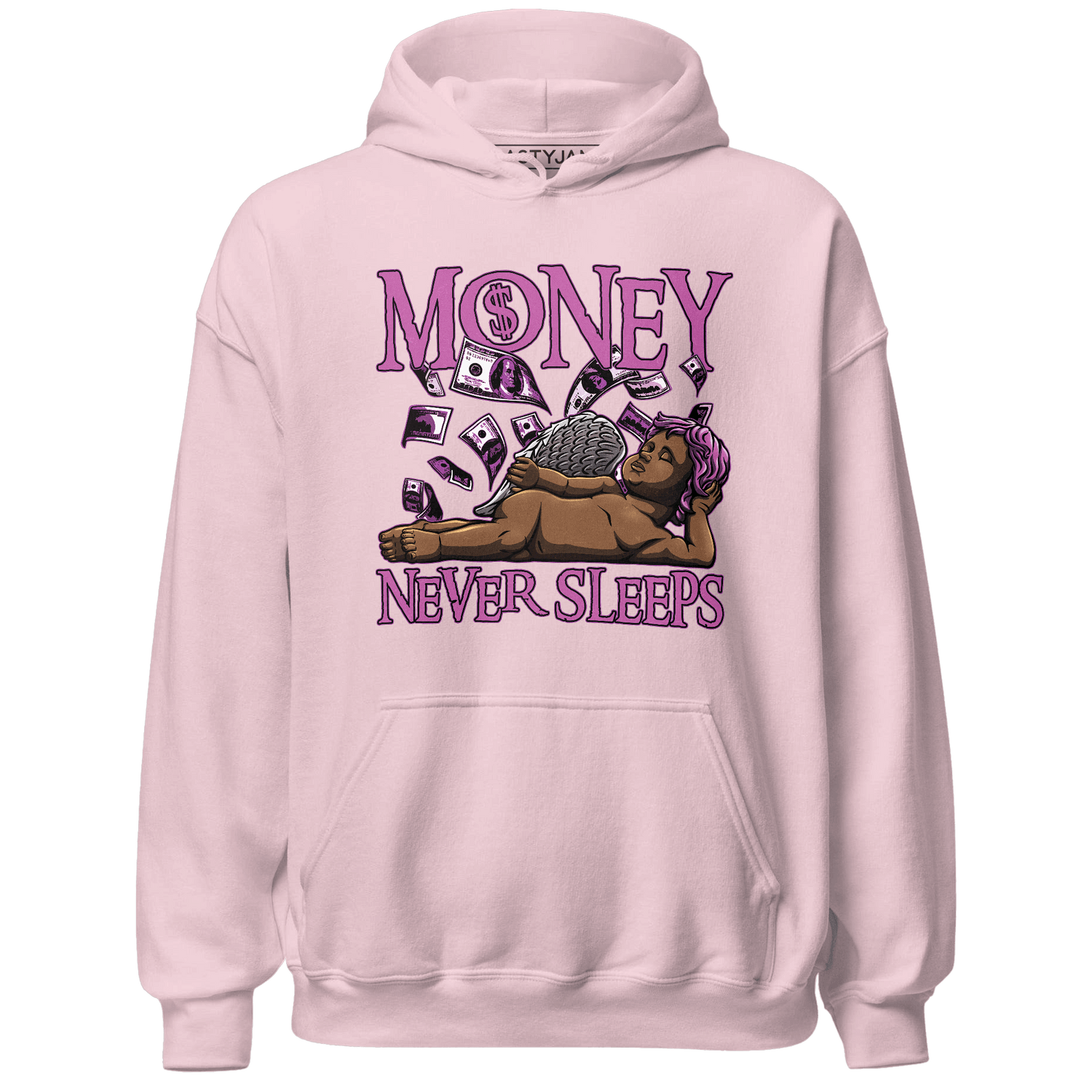 GS Hyper Violet 4s Hoodie Match Money Never Sleeps - NastyJamz