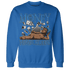Industrial Blue 4s Sweatshirt Match Money Never Sleeps - NastyJamz