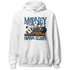 Industrial Blue 4s Hoodie Match Money Never Sleeps - NastyJamz