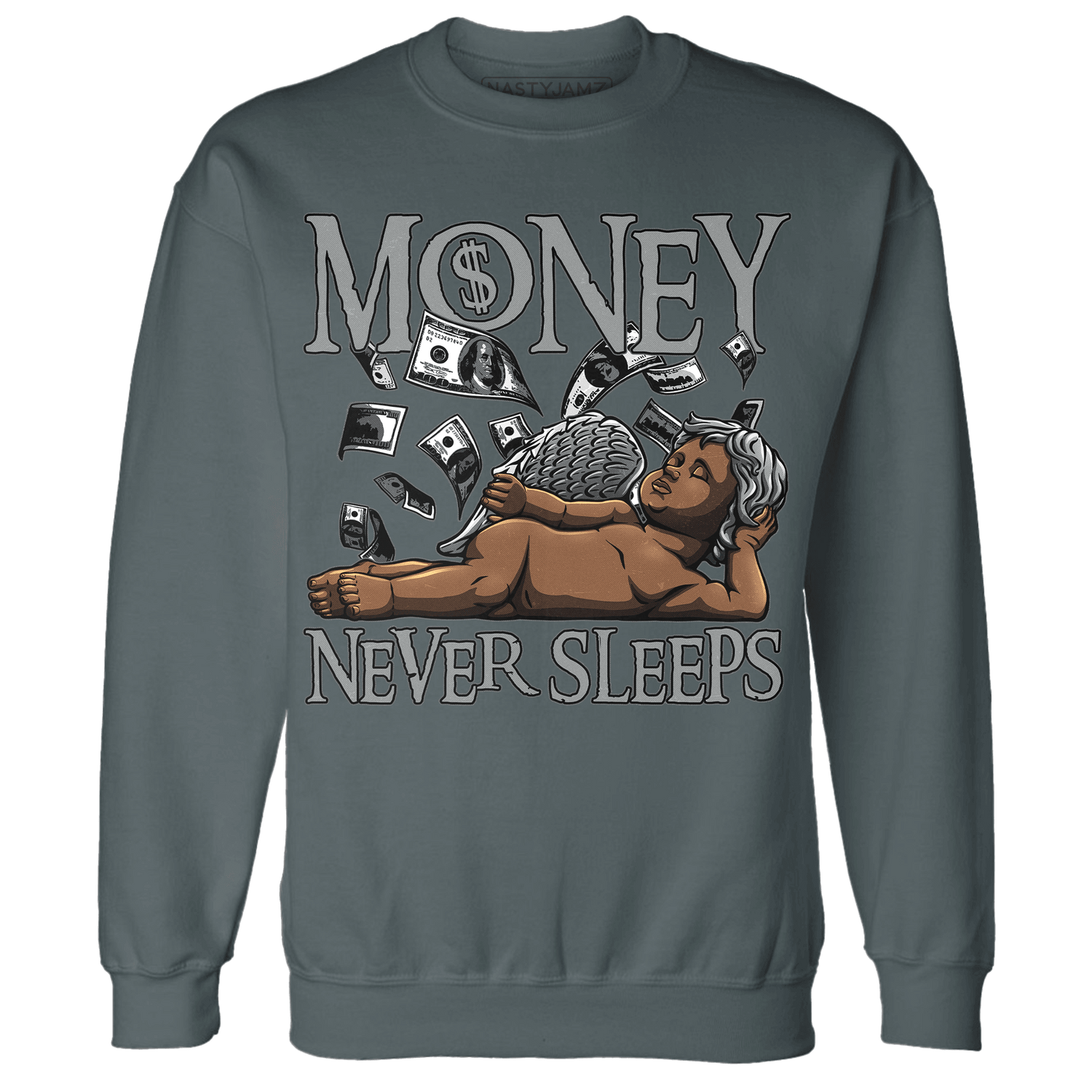 Paris Olympicsss 4ss OLP Sweatshirt Match Money Never Sleeps - NastyJamz