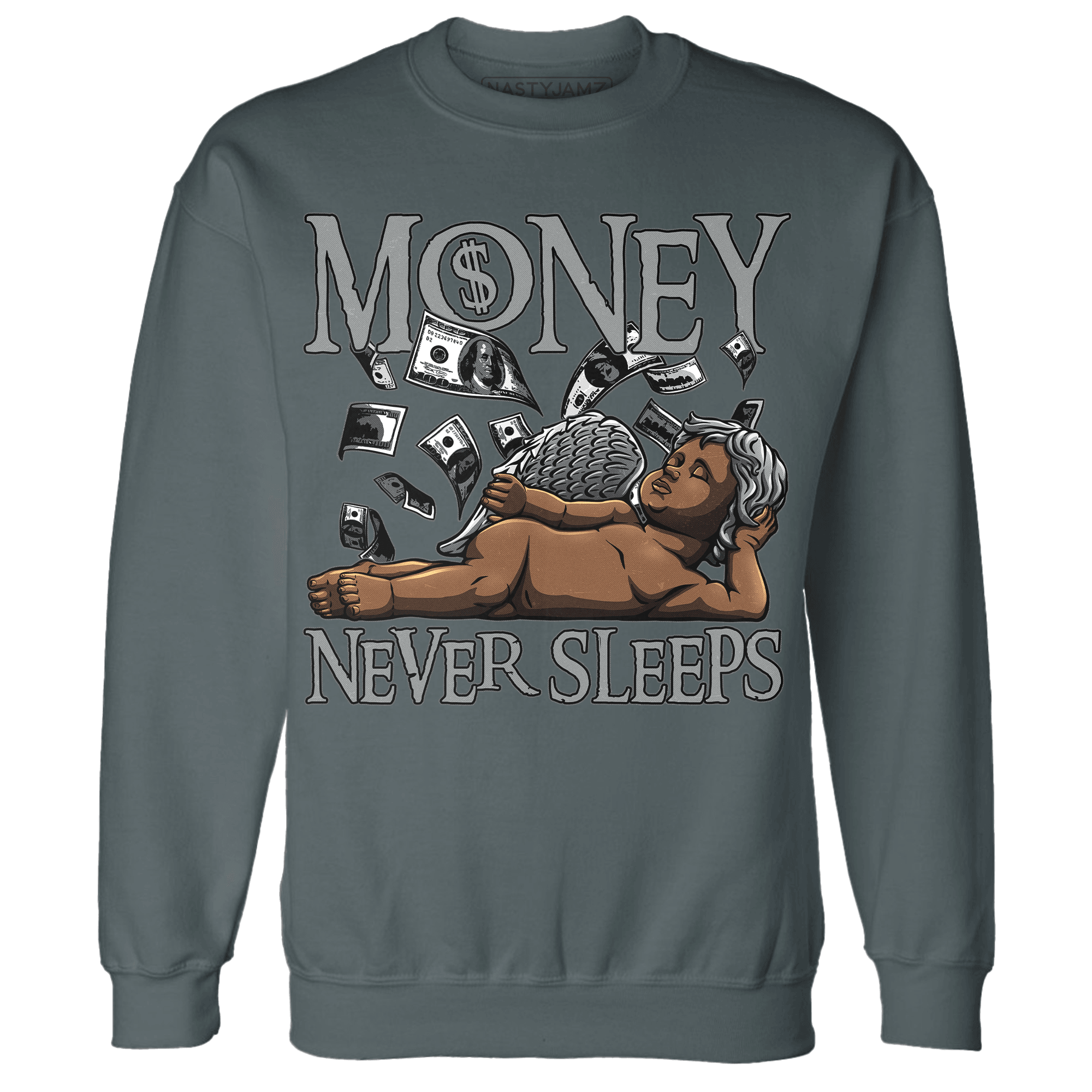 Paris Olympicsss 4ss OLP Sweatshirt Match Money Never Sleeps - NastyJamz