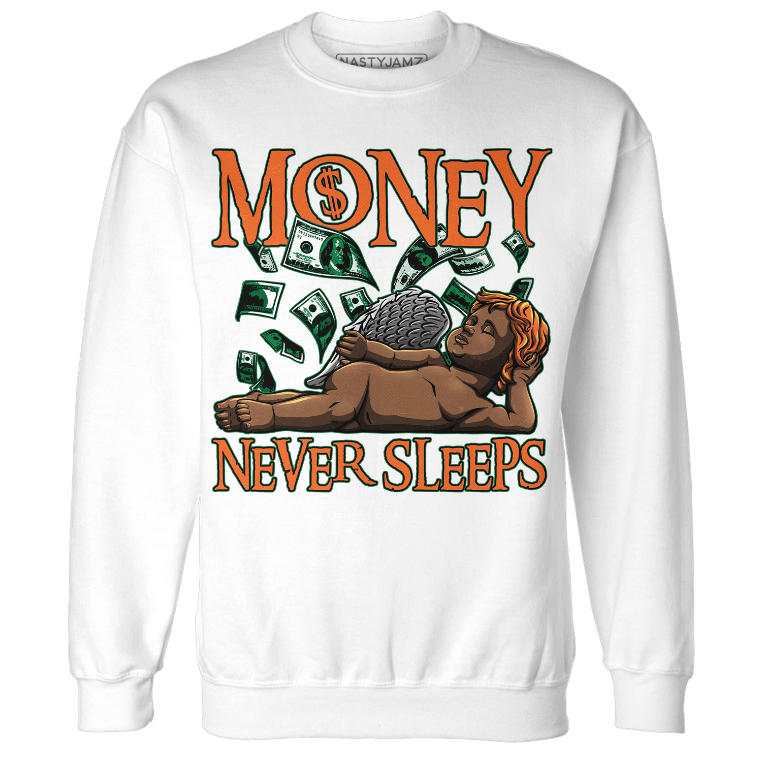 MAM Hurricanes 5s Sweatshirt Match Money Never Sleeps - NastyJamz