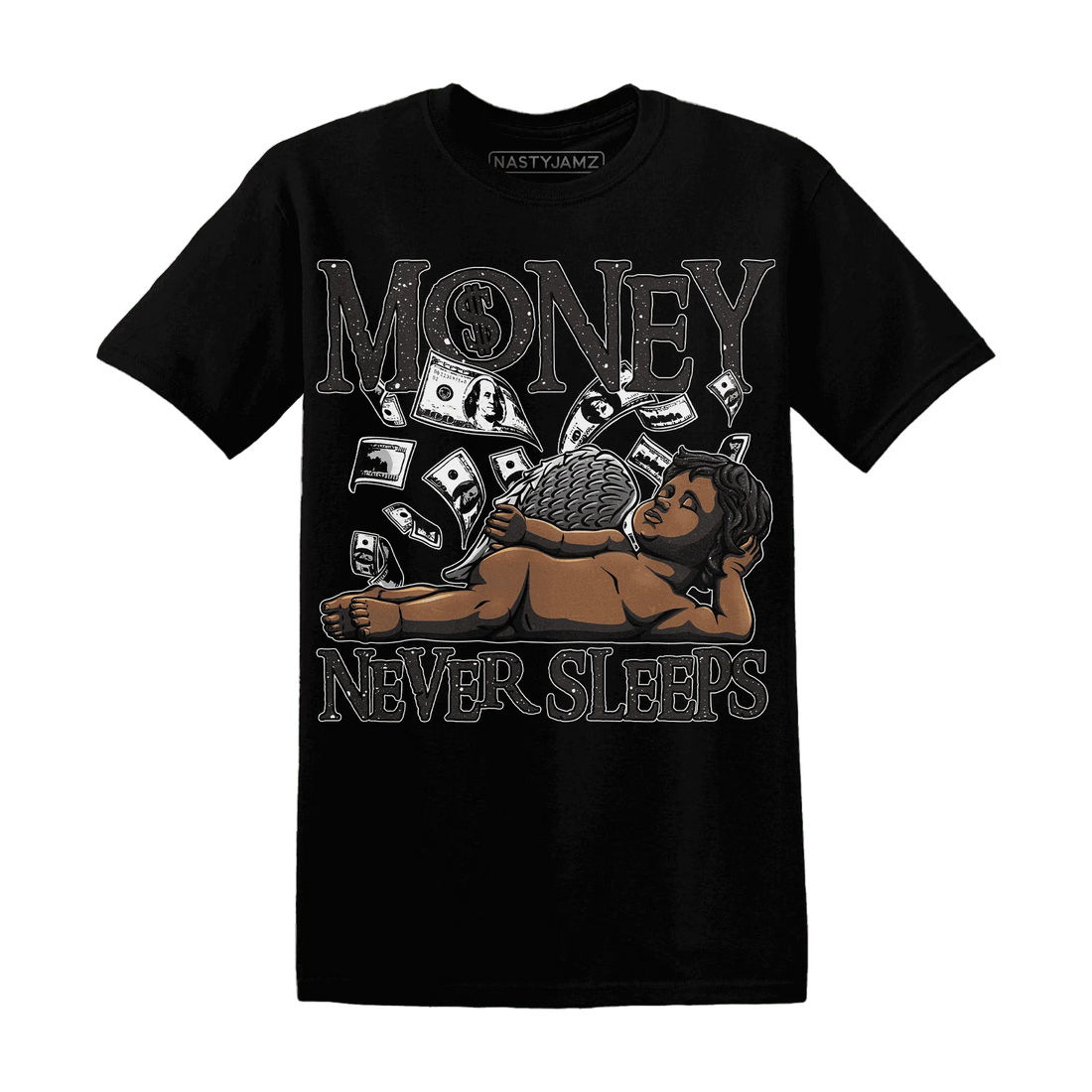 Reverse-Oreo-6s-T-Shirt-Match-Money-Never-Sleeps