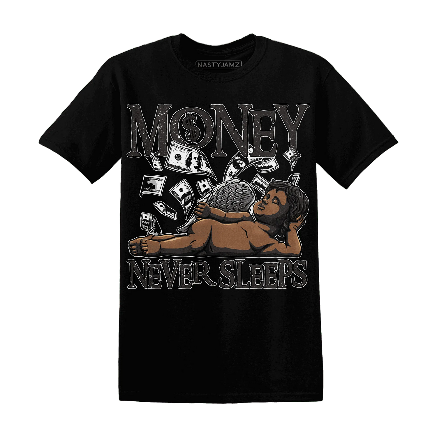 Reverse-Oreo-6s-T-Shirt-Match-Money-Never-Sleeps