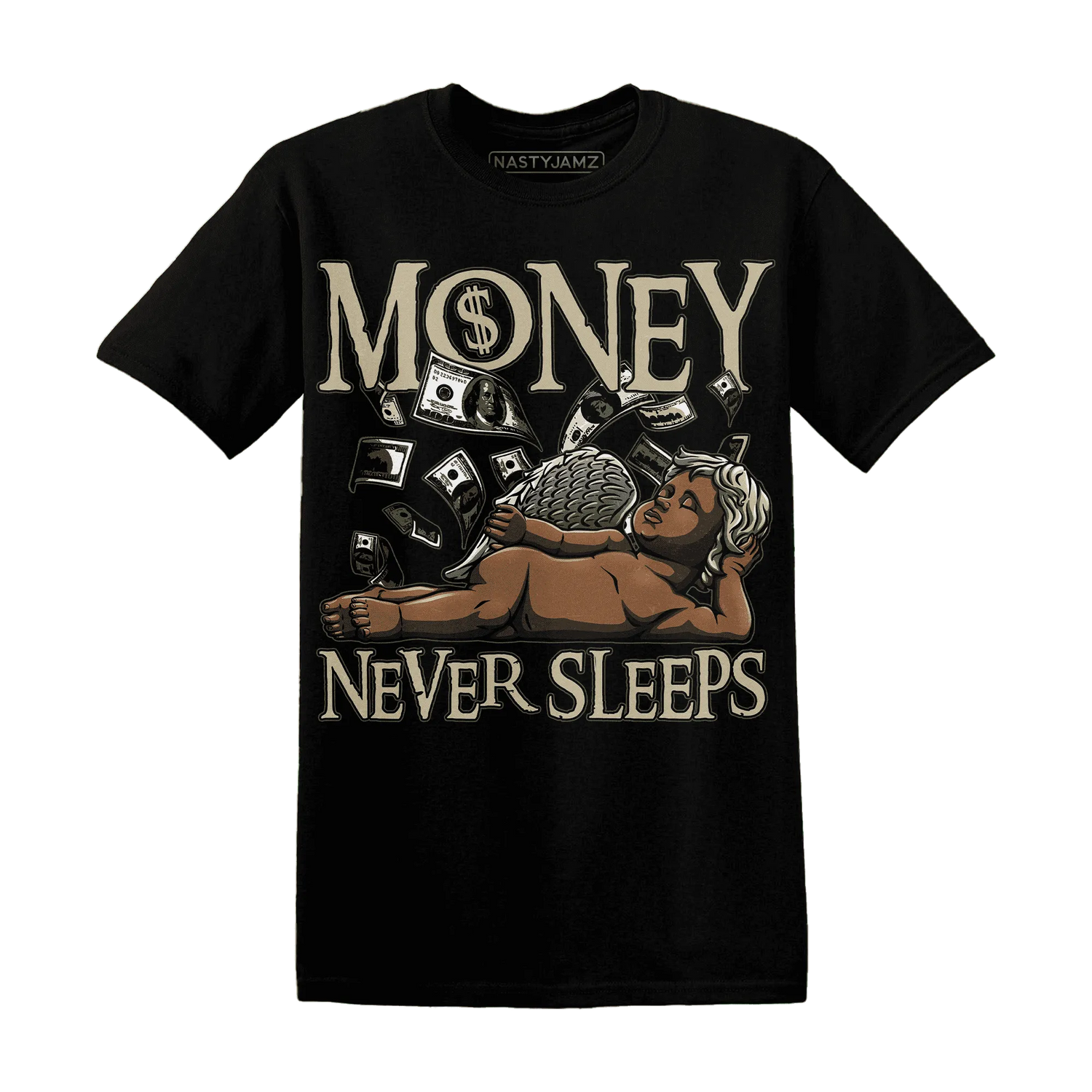 AM-1-Essential-Premium-NastyJamz-T-Shirt-Match-Money-Never-Sleeps
