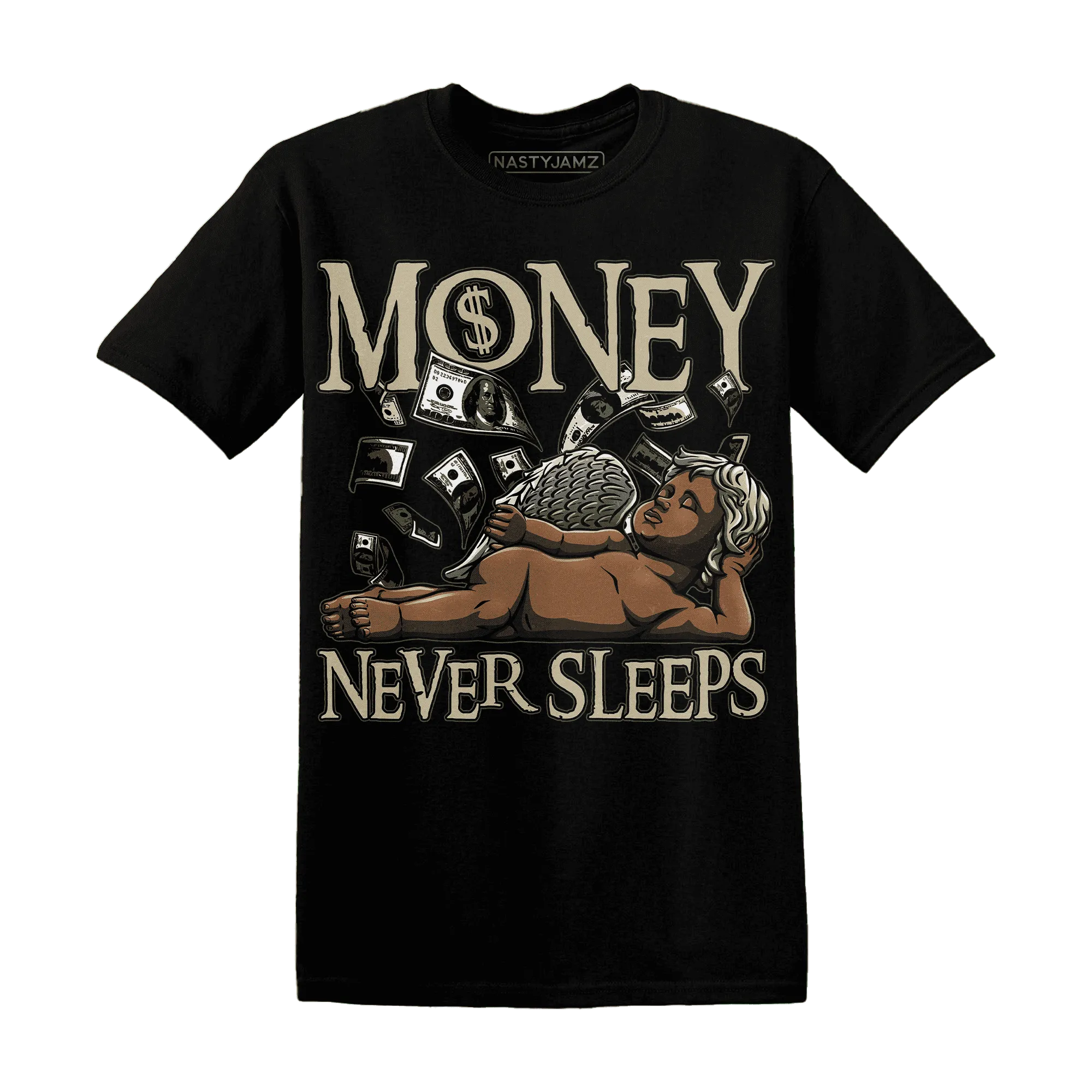 AM-1-Essential-Premium-NastyJamz-T-Shirt-Match-Money-Never-Sleeps