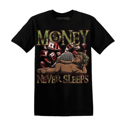 AM-90-Dark-Sage-Solar-Red-NastyJamz-T-Shirt-Match-Money-Never-Sleeps