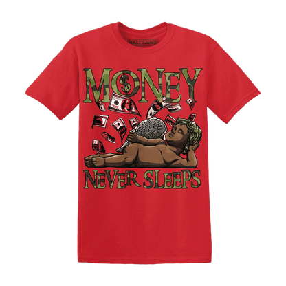 AM-90-Dark-Sage-Solar-Red-NastyJamz-T-Shirt-Match-Money-Never-Sleeps