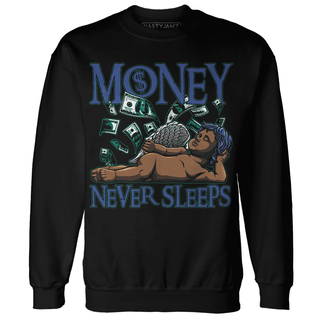Dunk-Hyper-Royal-Malachite-NastyJamz-Sweatshirt-Match-Money-Never-Sleeps