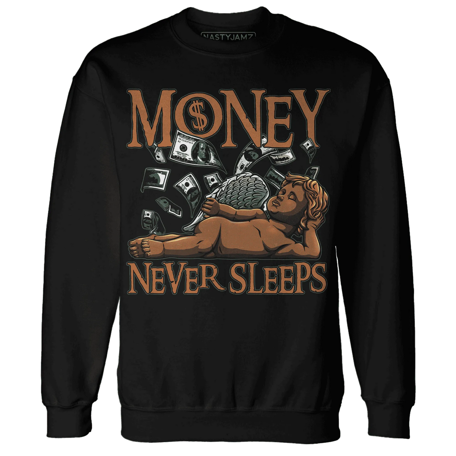Dunk-Low-Ceramic-NastyJamz-Sweatshirt-Match-Money-Never-Sleeps