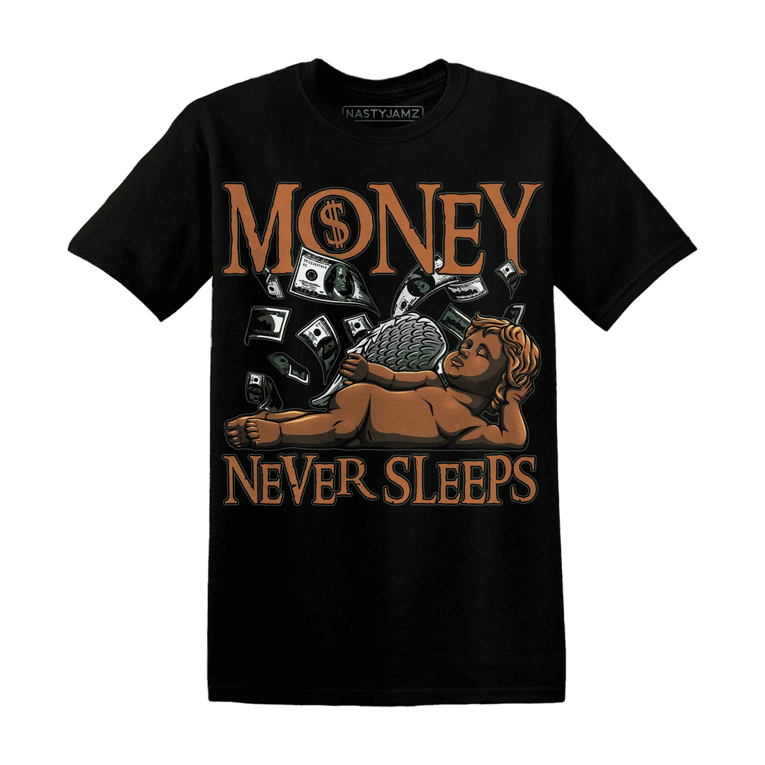 Dunk-Low-Ceramic-NastyJamz-T-Shirt-Match-Money-Never-Sleeps