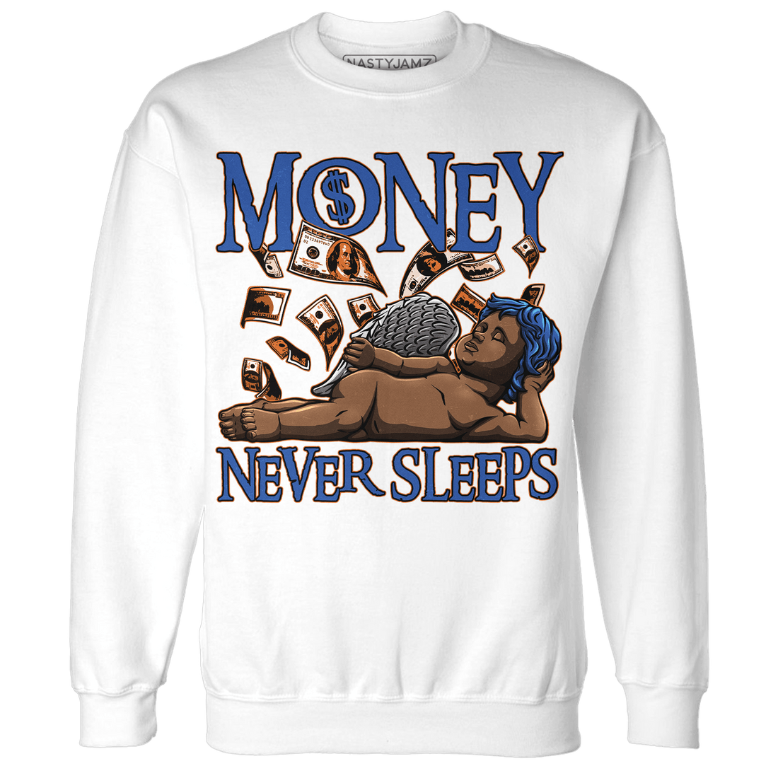 Dunk Low Knicks Sweatshirt Match Money Never Sleeps - NastyJamz