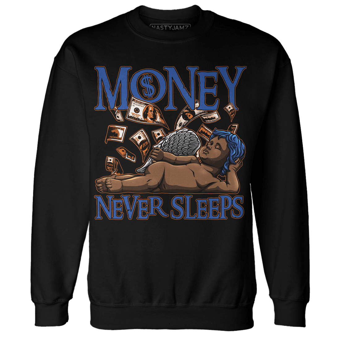 Dunk Low Knicks Sweatshirt Match Money Never Sleeps - NastyJamz